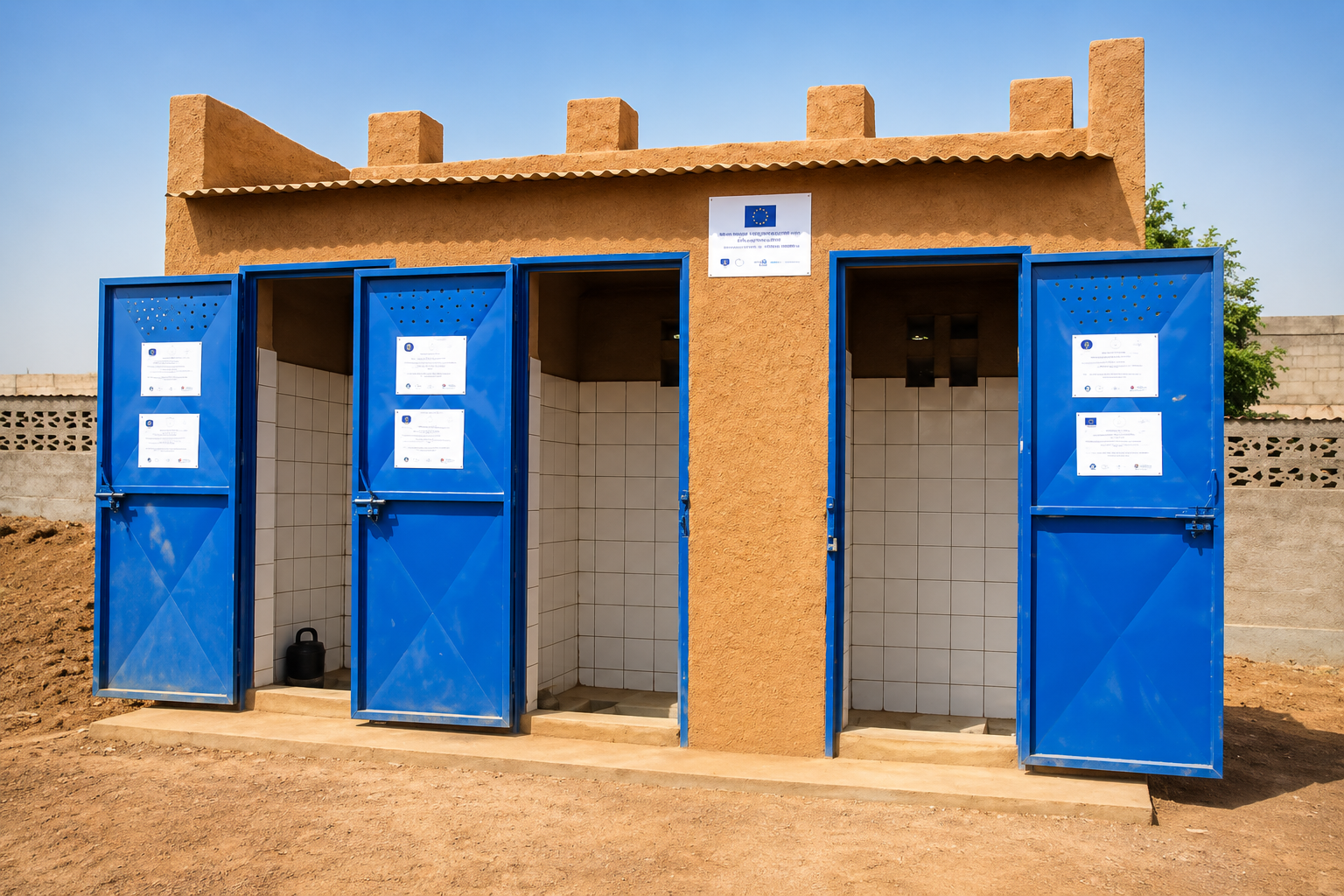 Construction d’un bloc de latrines à Kpinzindè